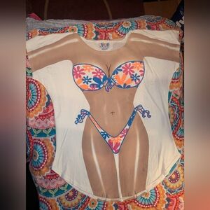 Vintage LA Imprints Fun2Wear My Bikini Cover Up USA 80s 90s Fun Graphic